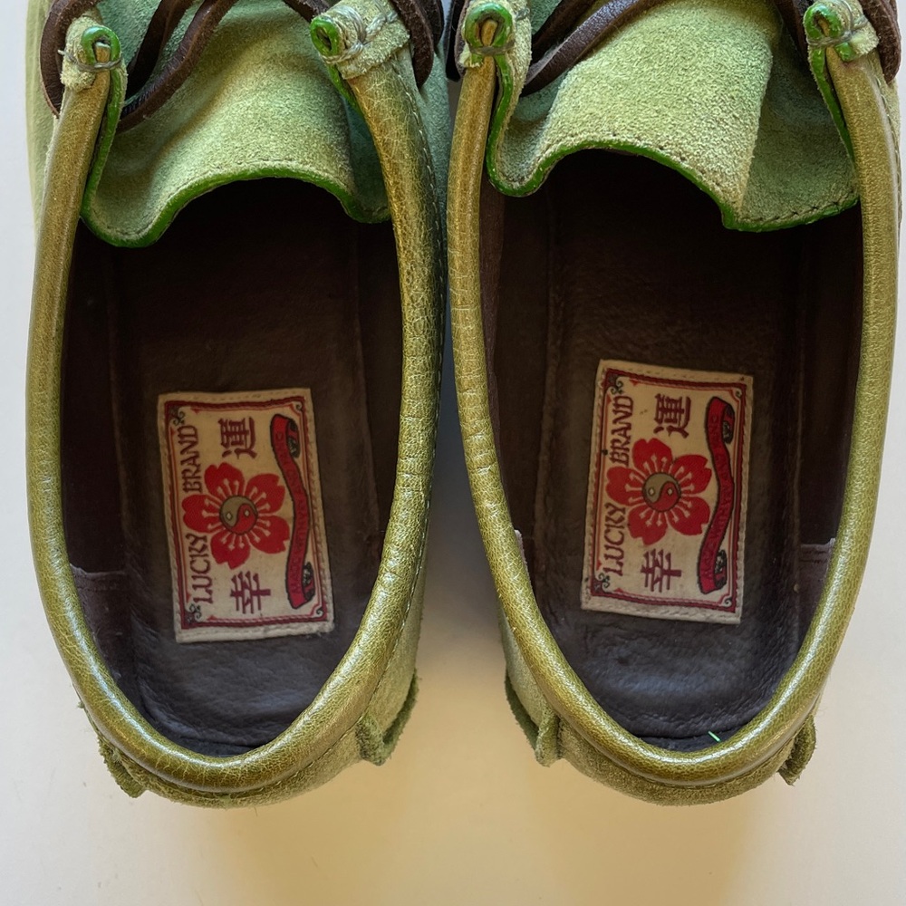 Lucky Brand Women’s Suede Wallabee Laced Moccasin - Picture 7 of 11